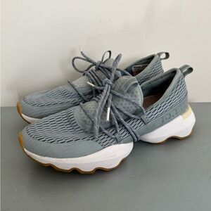 Sorel Gray Sneakers with Textured Upper and Chunky Sole